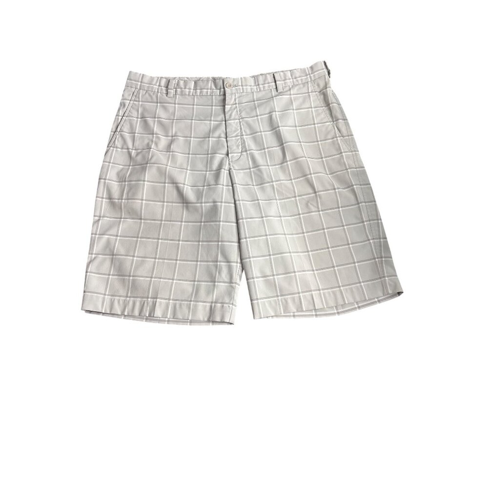 Nike Golf Men's Gray Plaid Lightweight Shorts Size 36